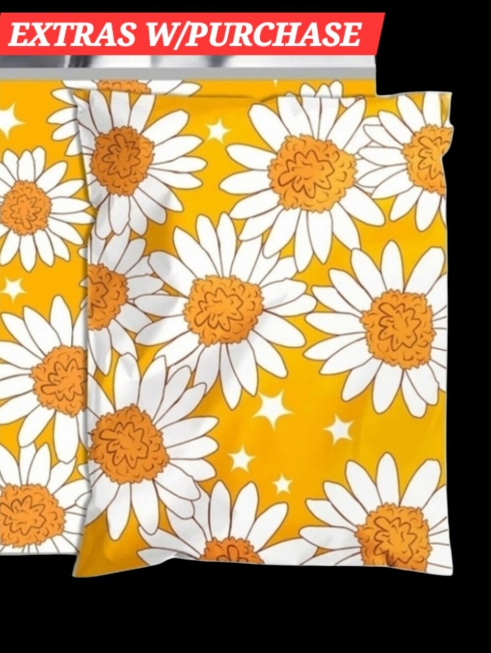 15ct. 14.5x19 Polymailers Random Thank You Cards/Stickers